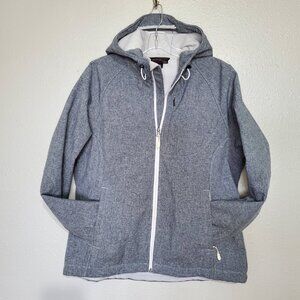 Kirkland Signature Rain Jacket Grey Hooded Jacket Women's Size Extra Large